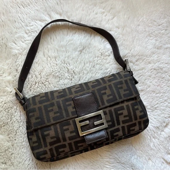 Fendi Brown and Black Shoulder Bag - Picture 3 of 14